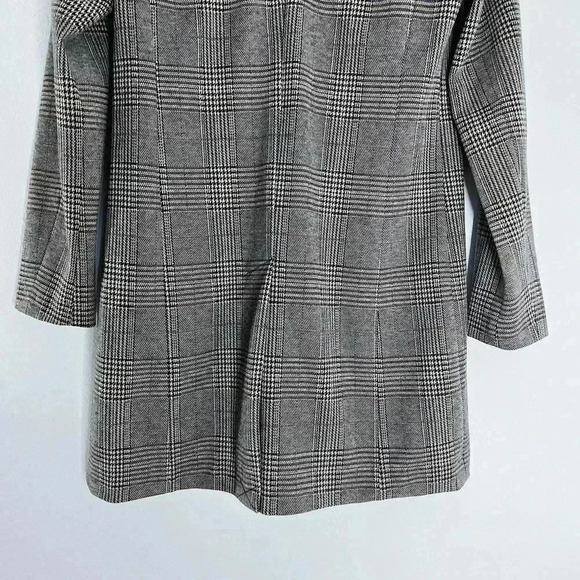 Avec Les Filles Plaid Houndstooth Jacket Black White Quiet Luxury Size L - Picture 5 of 7